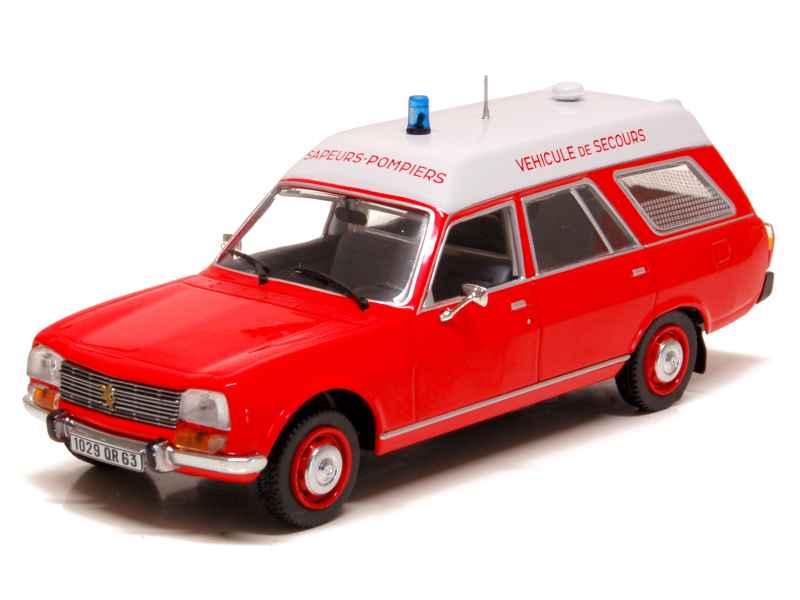 70302 Peugeot 504 Break Ambulance Pompiers 1979