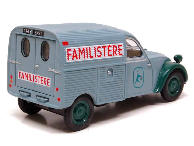 Modèle Réduit Citroën 2CV Fourgonnette "Allo Dépannage" 1966 - Échelle 1/43 - Eligor - Métal - Occasion Bon état