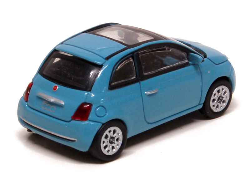Norev Fiat 500 2008 – Échelle 1/87 – Bleu – Miniature Métal – Modèle Réduit – Dès 14 Ans