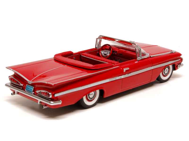 Spark Diecast Minimax Chevy Impala Convertible 1959 Aqua Blue w Display