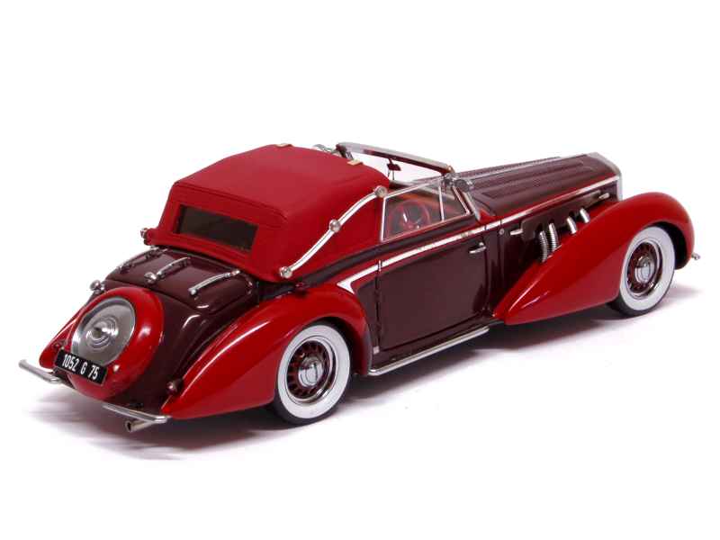 Miniature Eligor Delage D8 1934 Cabriolet Bleu - Échelle 1/43, Métal, Occasion