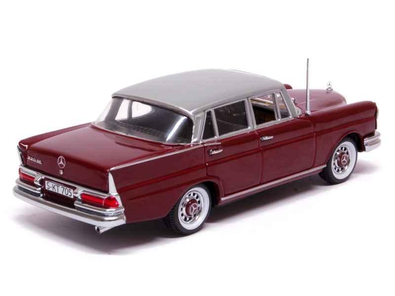 Mercedes Benz 220 SE De 1959 - Modèle Réduit 1:43 Vitesse, Rouge Moyen/gris