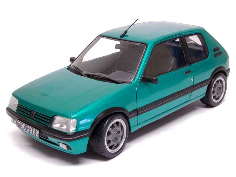 Modellauto Peugeot 205 GTI Griffe grün 1:18 Solido bei Modellautocent