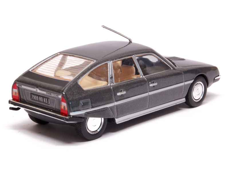 Citroën CX 2000 marron de 1975 + Citroën CX 2400 GTI bleue de 1977 (Echelle HO) - Voiture