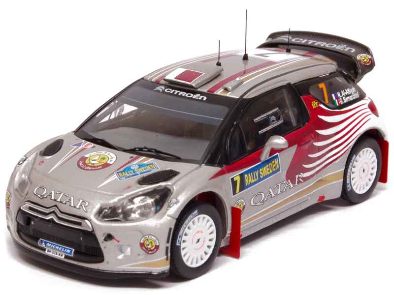 Miniature Citroën DS3 WRC – Loeb – Rallye France 2012 – Ixo 1/43