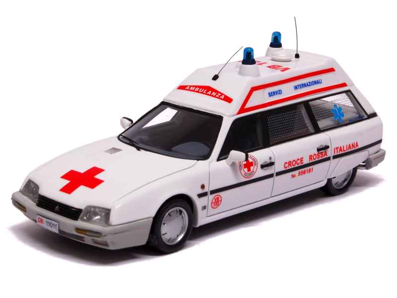 Modèle Réduit Citroën CX Ambulance Tissier 1986 - Échelle 1/43, IXO, Neuf En Boîte