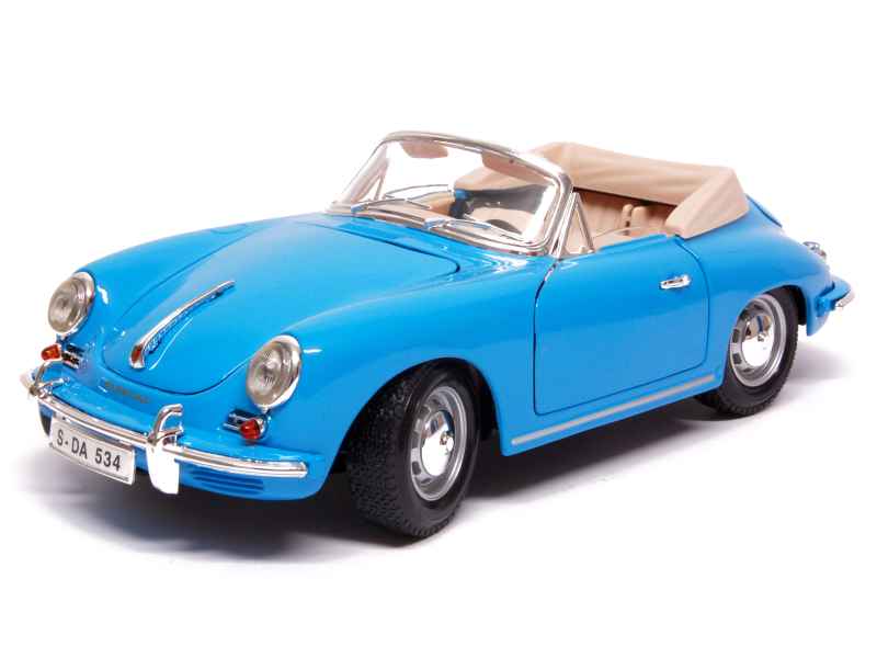 Porsche 356 B cabriolet 1960 Ätna blau 1/43 Minichamps 400064330