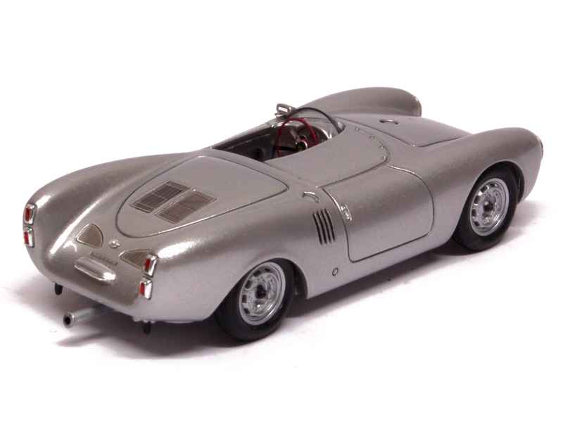 Custom 1/18 Scale Diecast 1955 Porsche 550 A Spyder James Dean Death Car little Bastard Silver W/display and Mini License Plate - Canada