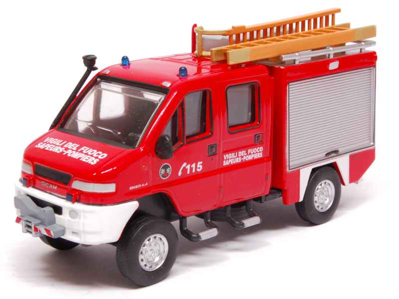 FIAT 1100 BERLINE POMPIERS VIGILI DEL FUOCO 1937-39 BRUMM R63 1:43