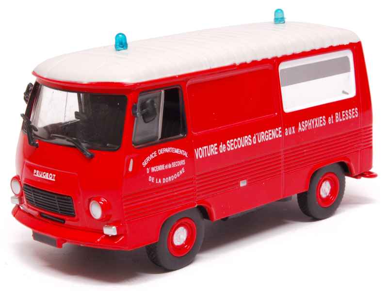 Peugeot J7 Ambulance De Réanination Paris Pompier 1/43 Collection