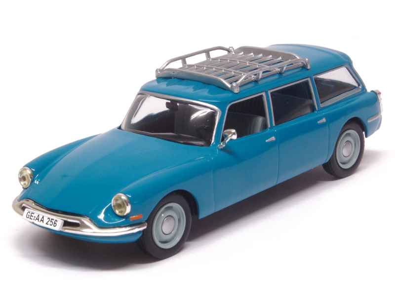 Model Car Citroën ID 19 blue and gray break with RTF roof
