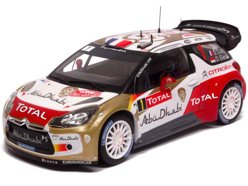 Norev 1:18 Citroën DS3 WRC N°1 - Rallye Monte-Carlo 2015 (Sébastien Loeb) - Neuve