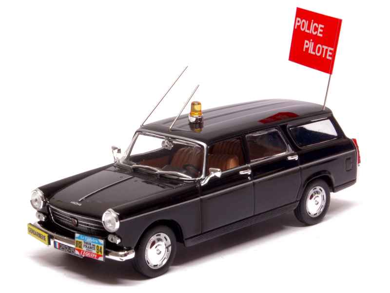 Miniature Peugeot 504 Break Dangel Gendarmerie - Norev 1/43 - Avec Défaut