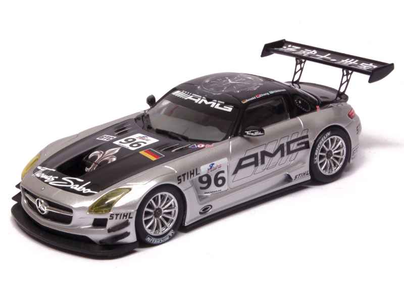 週末限定ンセール AMG SLS Mercedes GT3/C197 1/43 Minichamps - 2011 Zhuhai 6H ミニカー