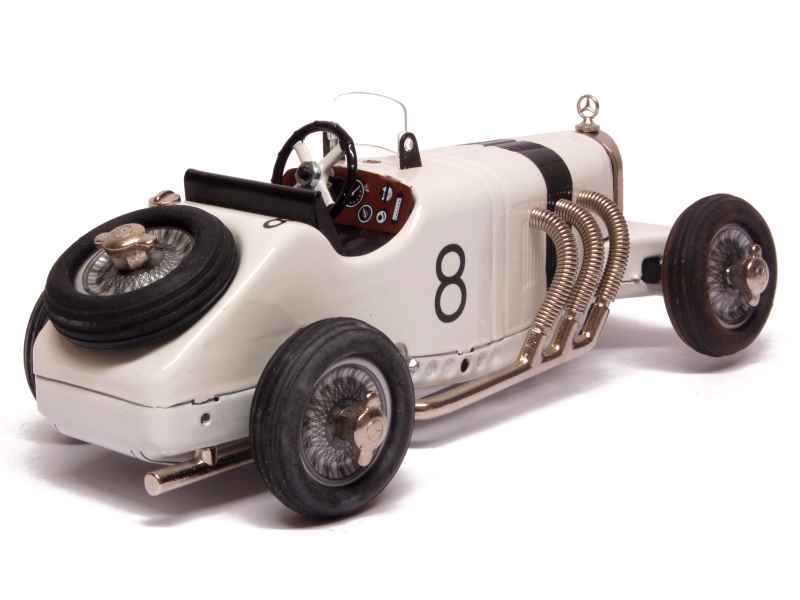 Modèle Réduit Mercedes SSKL Streamliner 1932 - Échelle 1/43 - Métal Blanc/étain - Neuf