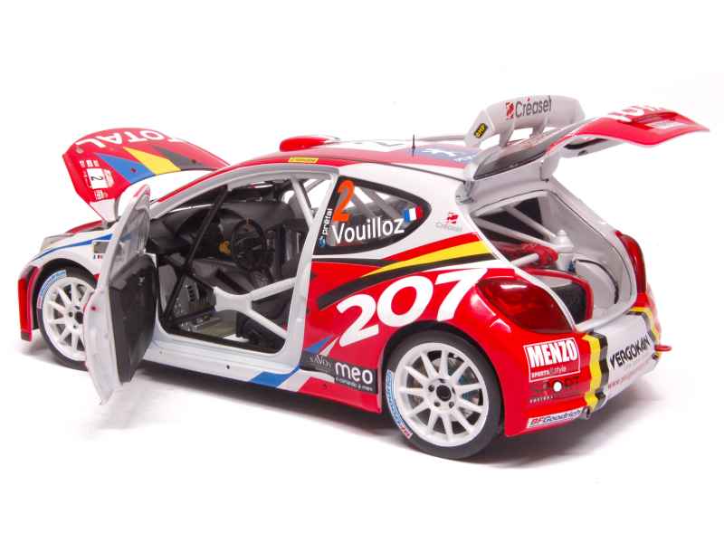 Peugeot 207 S2000 Solido 1:43 – N°16 Vouilloz, Rallye, Boîte D'origine