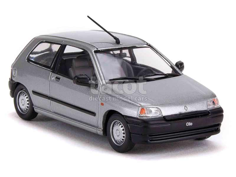 RENAULT CLIO 1990 GRIS METAL NOREV 7711780928 1/43 3 PORTES DOORS GREY