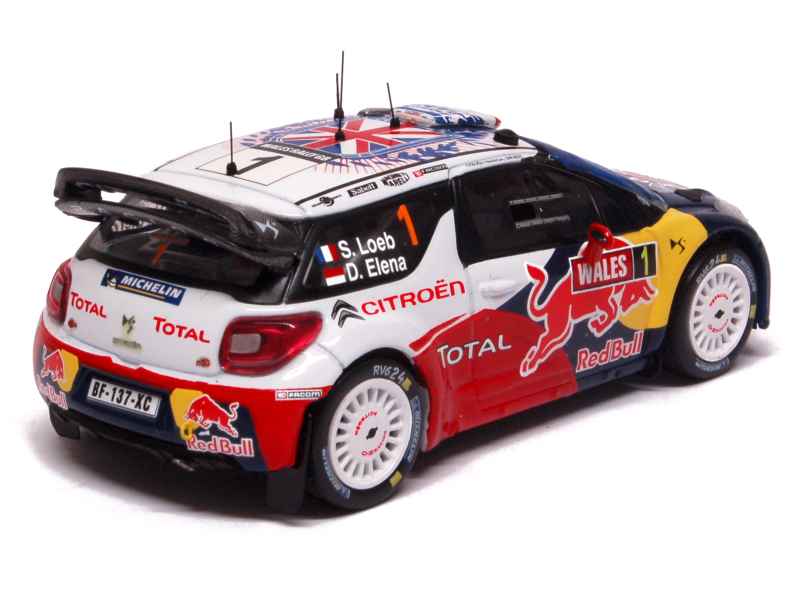 Citroën DS3 WRC N°1 Rallye Wales GB 2010 Ixo 1/43 - Miniature Collection