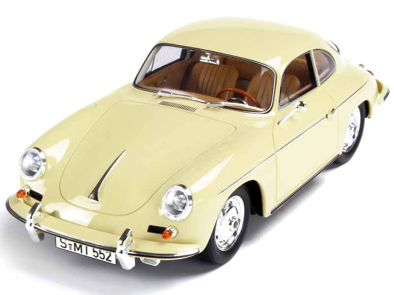 Porsche 356B Carrera II Miniature 1/25, Jouet En Tôle, Bleu, Neuve En Boîte