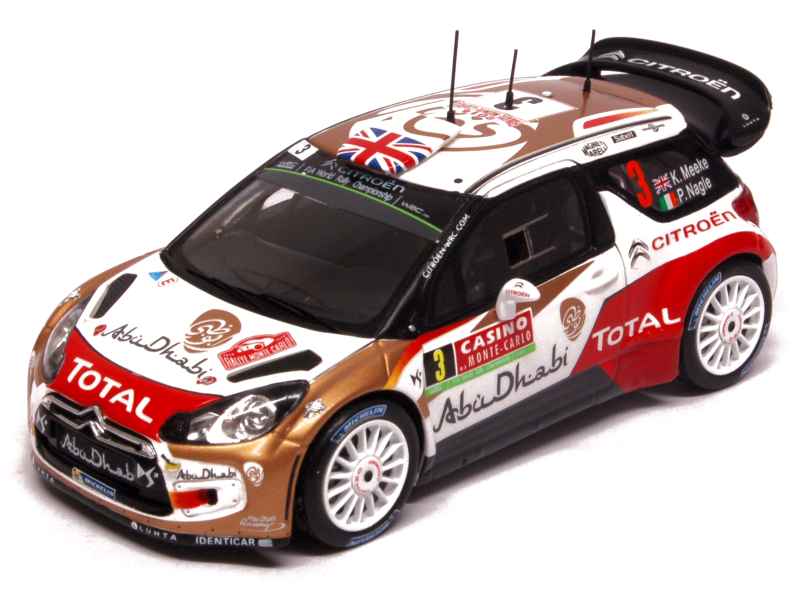Miniature Spark 1/43 Citroën DS3 WRC N°7 - Rallye Monte Carlo 2016 - S4968
