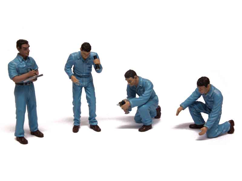 Divers Mechanic Figurine Set TrueScale 1/18 Autos Miniatures Tacot