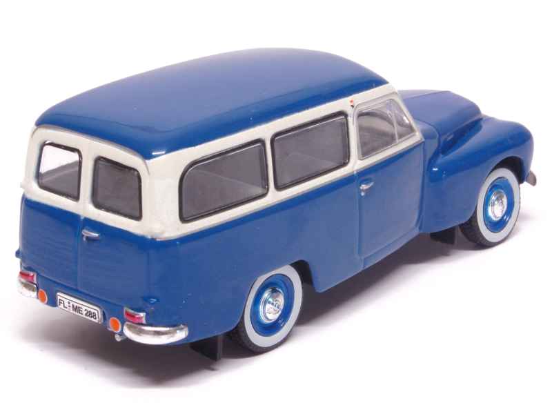 Neo Scale 43640 – Volvo PV445 Duett Bleu/gris 1956, Miniature 1/43