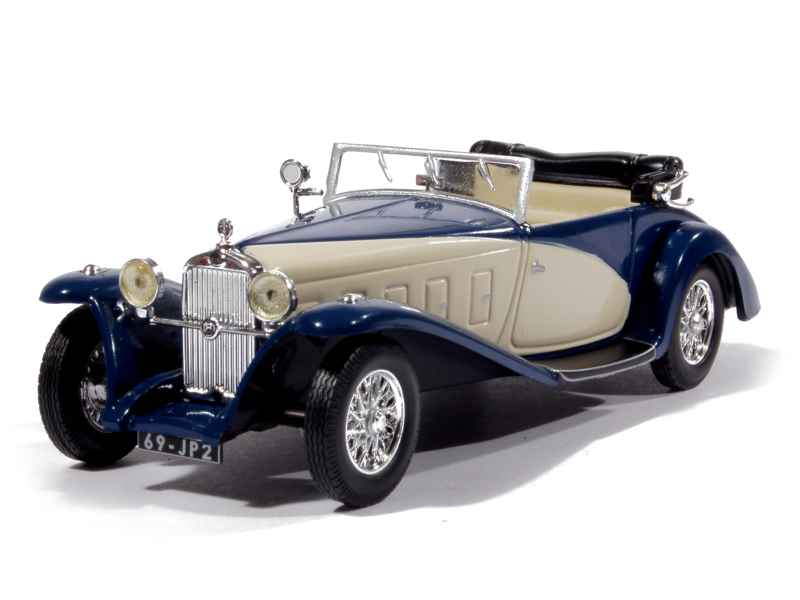 Miniature Delage D8 1934 Cabriolet Bleu - Eligor 1/43 - Occasion