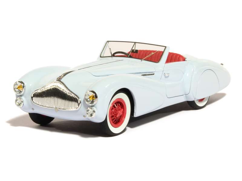 Miniature Talbot-Lago T150 Roadster 1939 - Chro56 - 1/43 - Bleue - Résine - Chromes