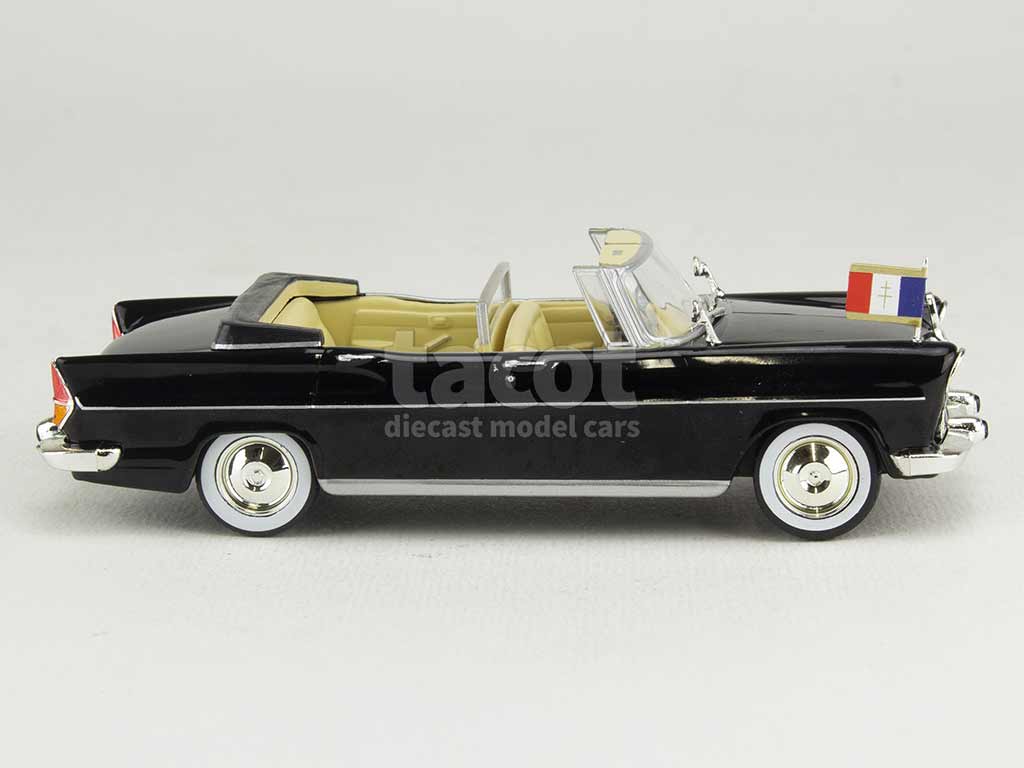 Maquette Simca Présidentielle 1958 - Échelle 1/43 - Métal - Boîte Plexi - Neuf