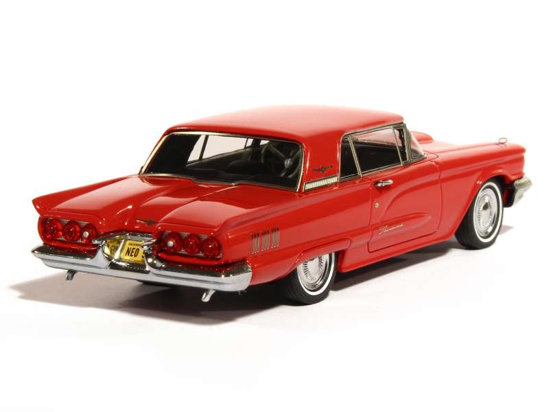 Voiture Miniature Ford Thunderbird 1963 Hardtop Rouge 1/43 Skyline Models - Métal Neuf