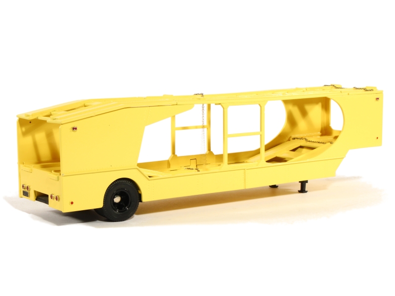 Remorque Porte-voiture 1/43 - IXO/Brooklin, Voiture De Sport Argentée, Métal