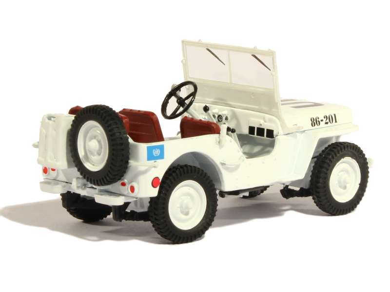 1944 Jeep Willys UN United Nations White 1/43 Diecast