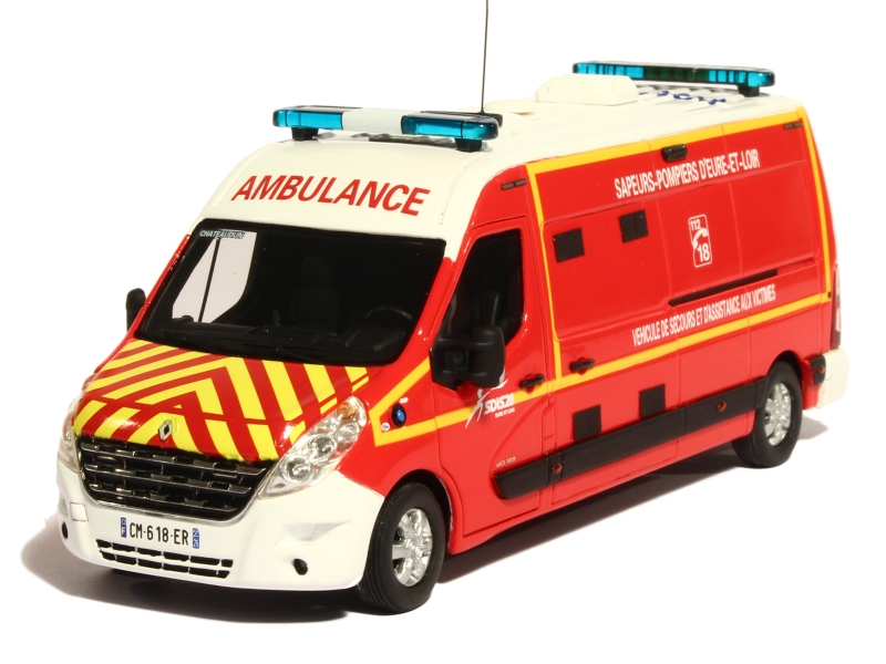 ALERTE 1/43 POMPIER RENAULT MASTER 3 GIFA VSAV 0073 limité 400