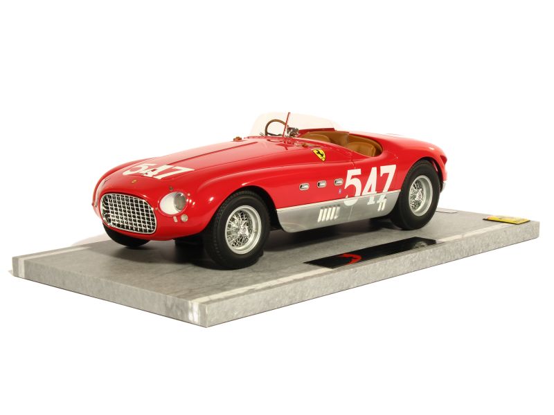 Kit De Montage Ferrari 340 Spyder Vignale 1952 - Leader BBR 1/43 - Bleu Métal/argent