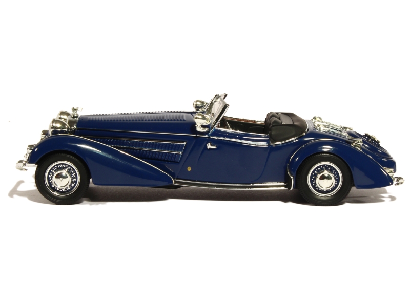 1938 Horch 855 Roadster (1938) Erdmann & Rossi argent-rouge 1/43 tout monté-TW320-2