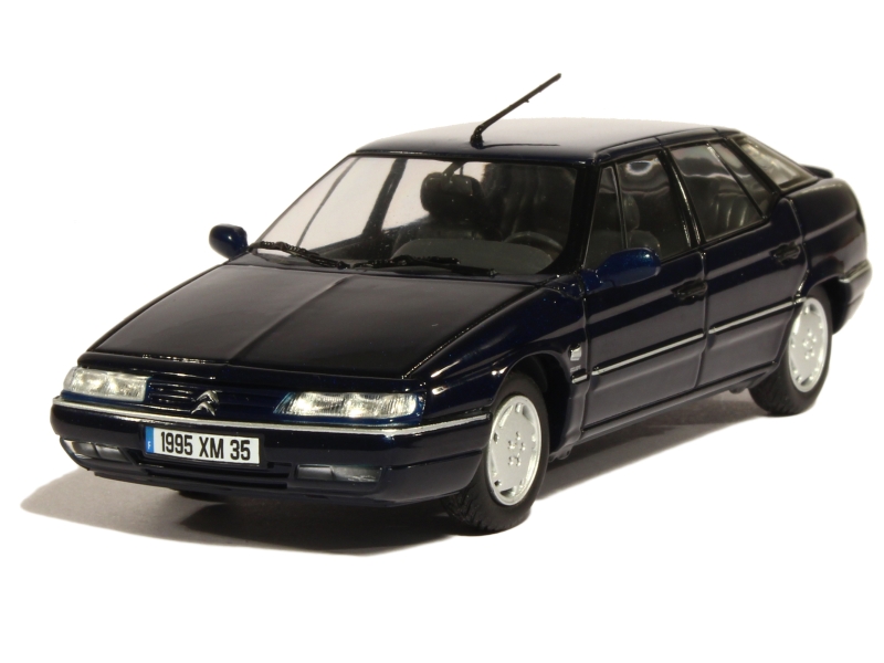 Miniature Citroën XM 1995 Bleu Buckingham Au 1/43 Par Norev - Neuf