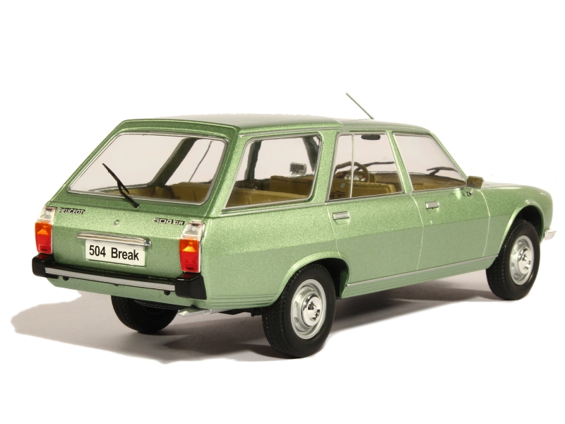 Peugeot 504 Break 1976 - Modelcar 1/18 - Miniature Métal Montée - Neuf