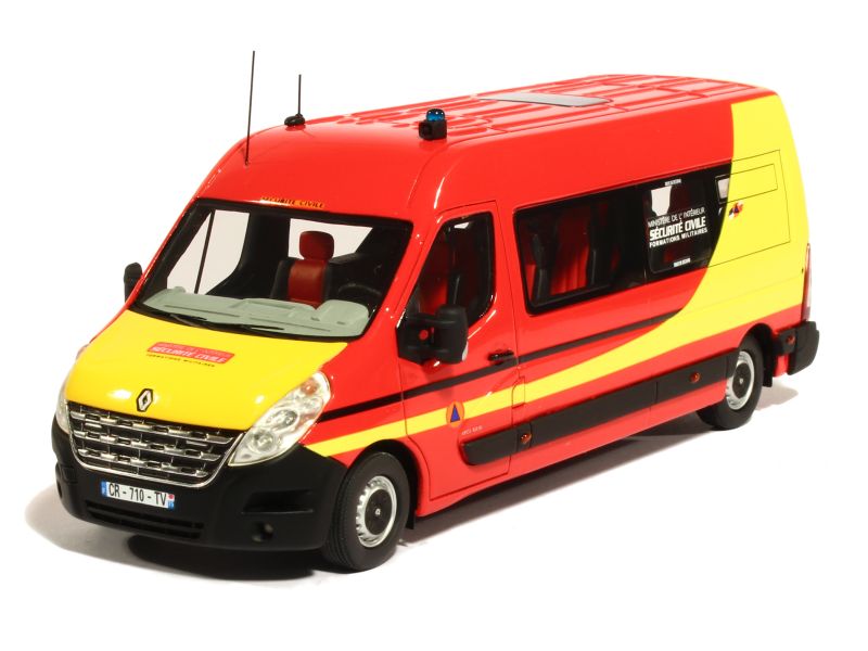 Modèle Réduit Renault Trafic Sécurité Civile 1/43 - Oliex Cararama, Boîte Fermée