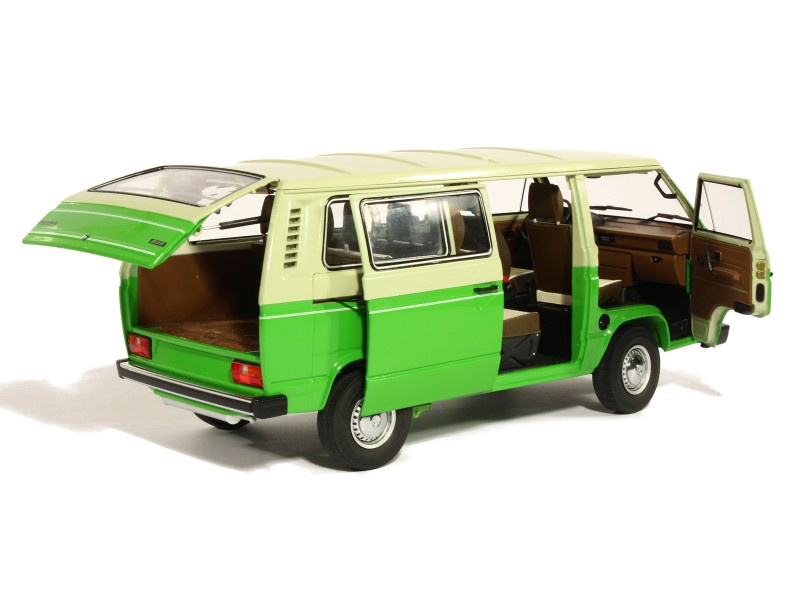 Schuco VW T3 Bus Modell 1:18 - Beige/Grün | Detailgetreue Die-Cast Miniatur