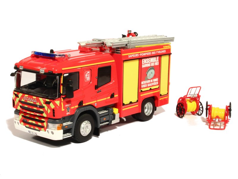 Scania - CP31 Double Cabine FPT Pompiers - Eligor - 1/43 - Autos Miniatures  Tacot