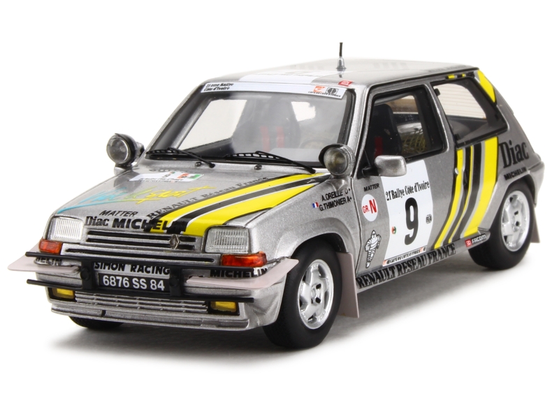 1:18 NOREV RENAULT 5 SuperCinq GT Turbo Rallye Côte d'Ivoire Oreilles