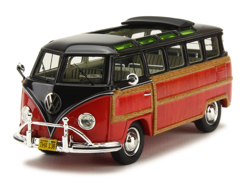 Schuco Vw Volkswagen bus Samba - 1:43 Beige/Bleu Plastique Schuco Vw Volkswagen bus Samba - 1:43 Beige/Bleu Plastique