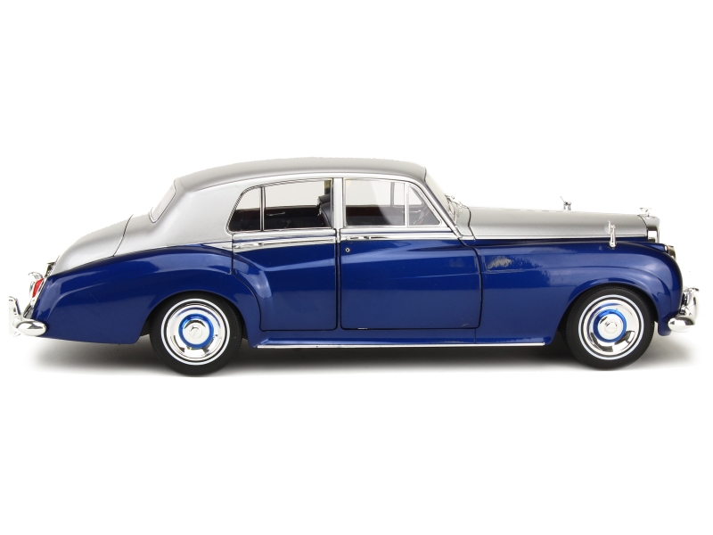Minichamps 1/43 Bentley S2 Standard Saloon 1960 – Argent/Bleu, édition Limitée