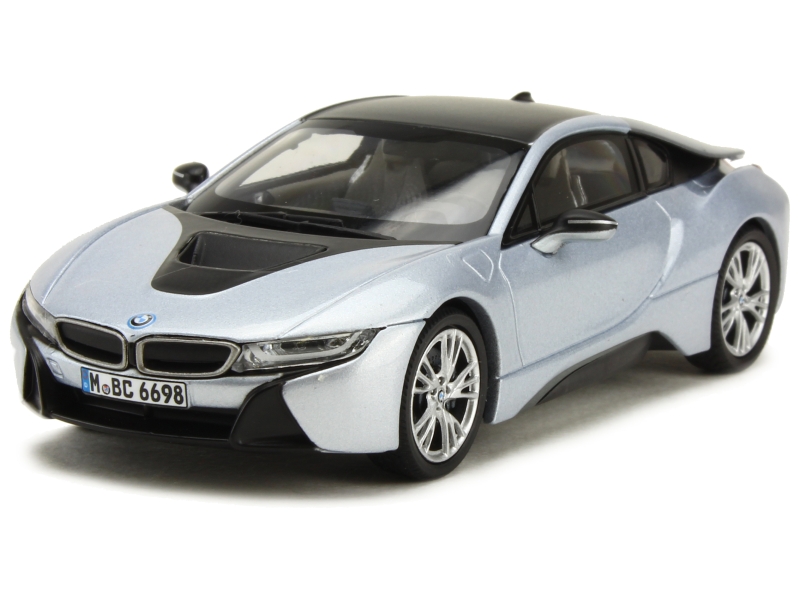 Miniature Altaya 1/43 - BMW I8 2014 - Noire Et Bleue - Diecast - Neuve