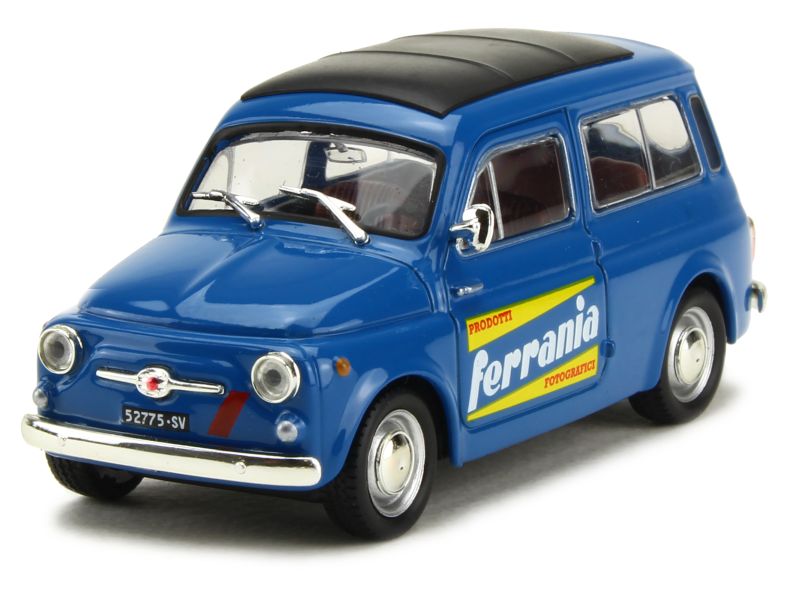 Miniature NOREV 1/43 - Fiat 500 Jardinière N°20 - Beige - Boîte D'origine - Occasion