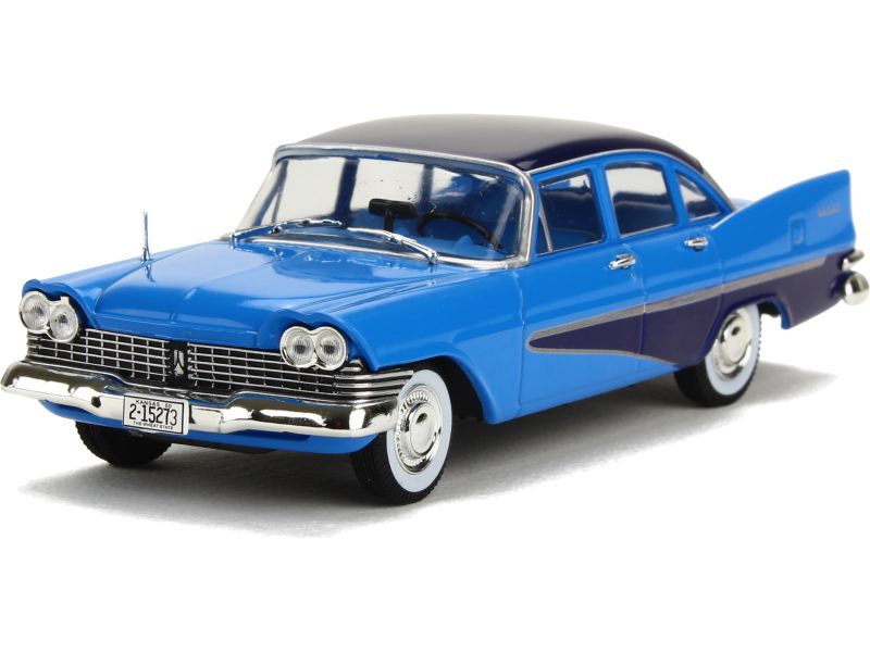 Miniature WhiteBox 1/43 – Plymouth Savoy Bleu Et Noir 1959, Très Bon état