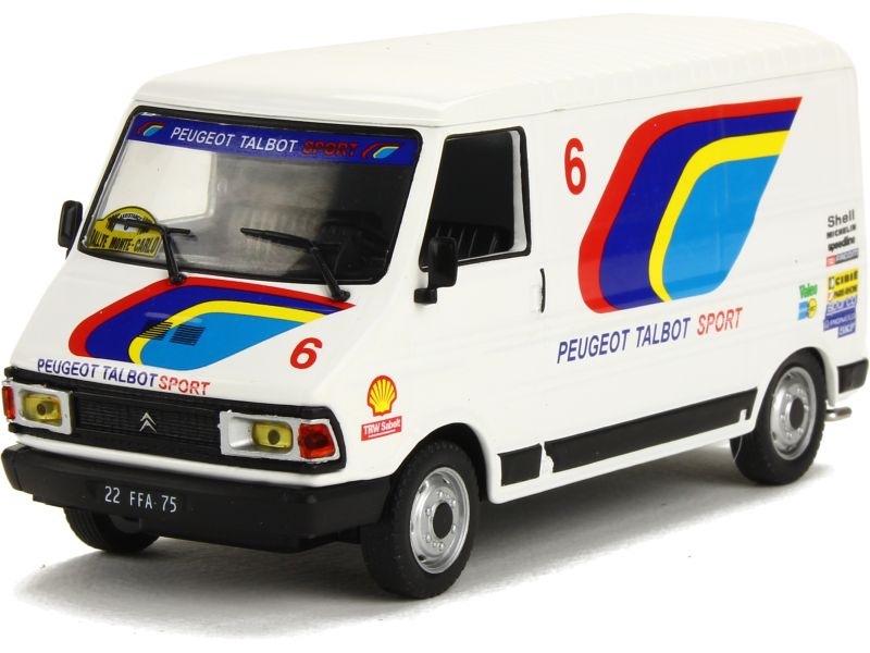 Décalcomanies Virate Miniatures V217 - Citroën C35 Assistance Peugeot 205 Rallye Monte-Carlo 1986 (échelle 1:43)
