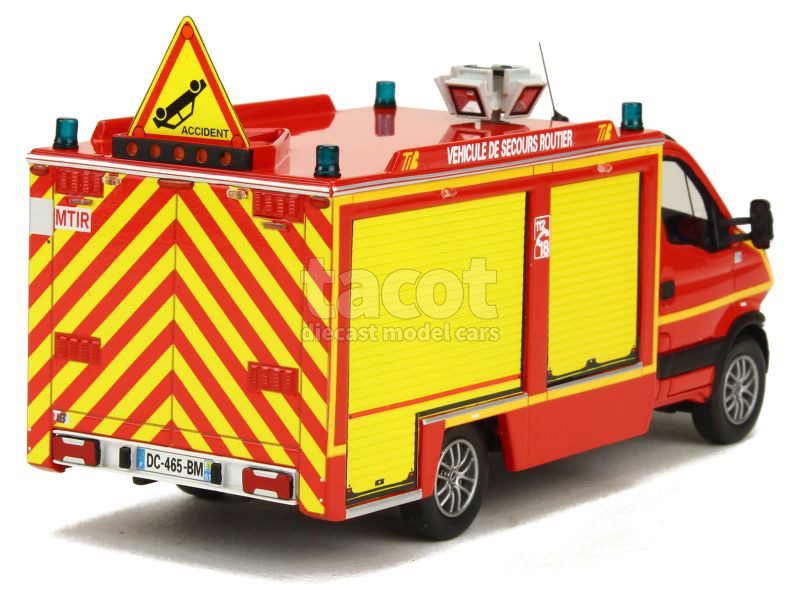 Camion De Pompiers 1/43 Iveco Daily - Collection Hachette - Véhicule D'intervention Risques Technologiques