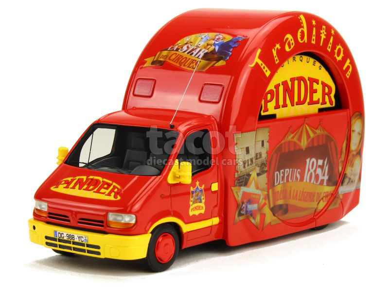 Eligor 1/43 Renault Master Cirque Pinder - Jaune - Collection - TRES RARE