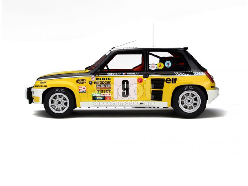 Renault R5 Turbo Rallye Monte Carlo 1981 Renault, elf Nr.9, Ragnotti / Andrié (Siegerfahrzeug) Universal Hobbies 4530 in der Modellauto